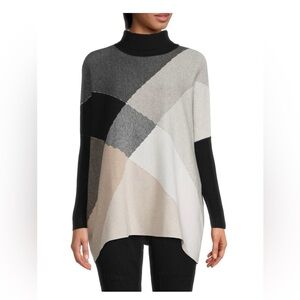 JOSEPH A Colorblock Turtleneck Poncho
Sweater S